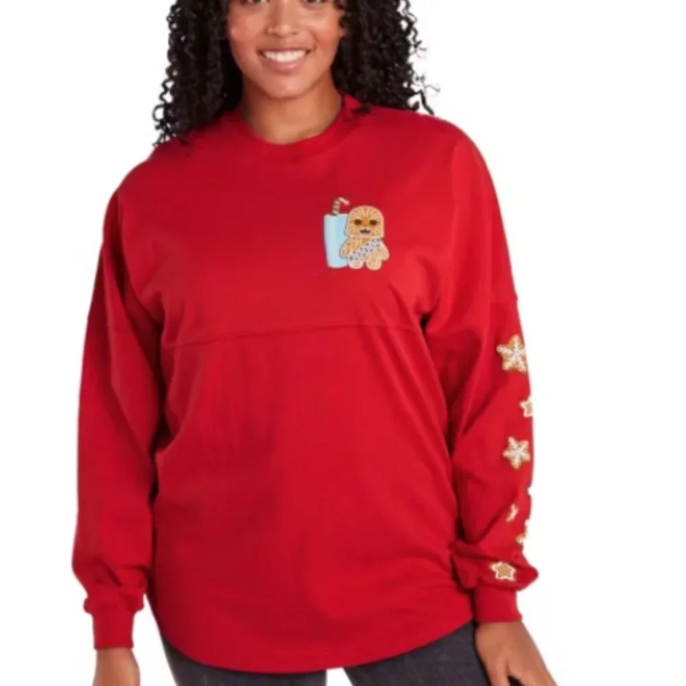 Disney Parks Star Wars Chewbacca Cookie Holiday Spirit Jersey - Small, RARE - Picture 10 of 11